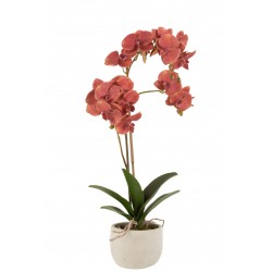 Orchidée artificielle avec pot