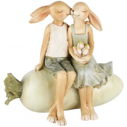 Lapin couple s'embrassant...
